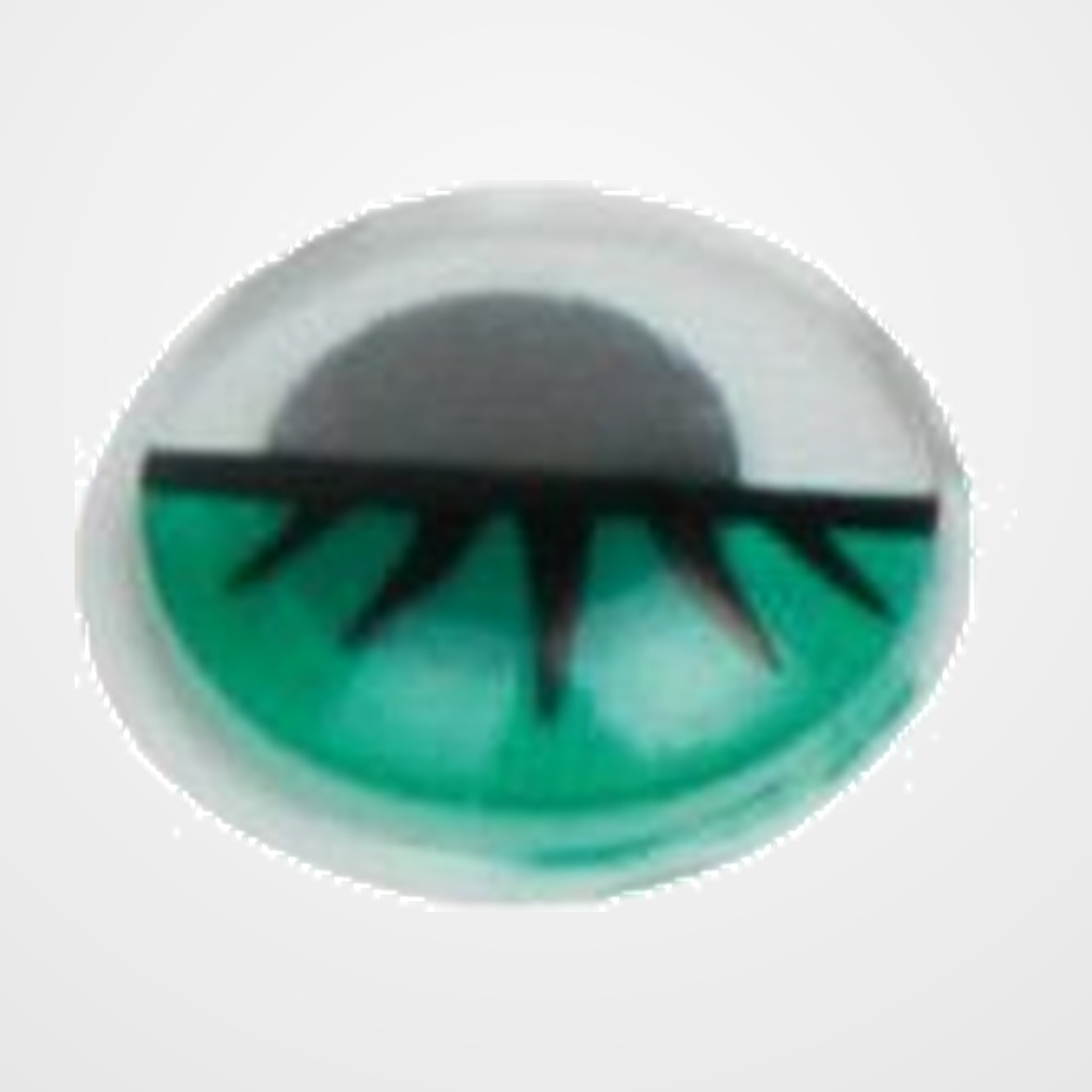 [25208639] OJOS MOVILES SMART VERDE 10 mm. PACK de 50