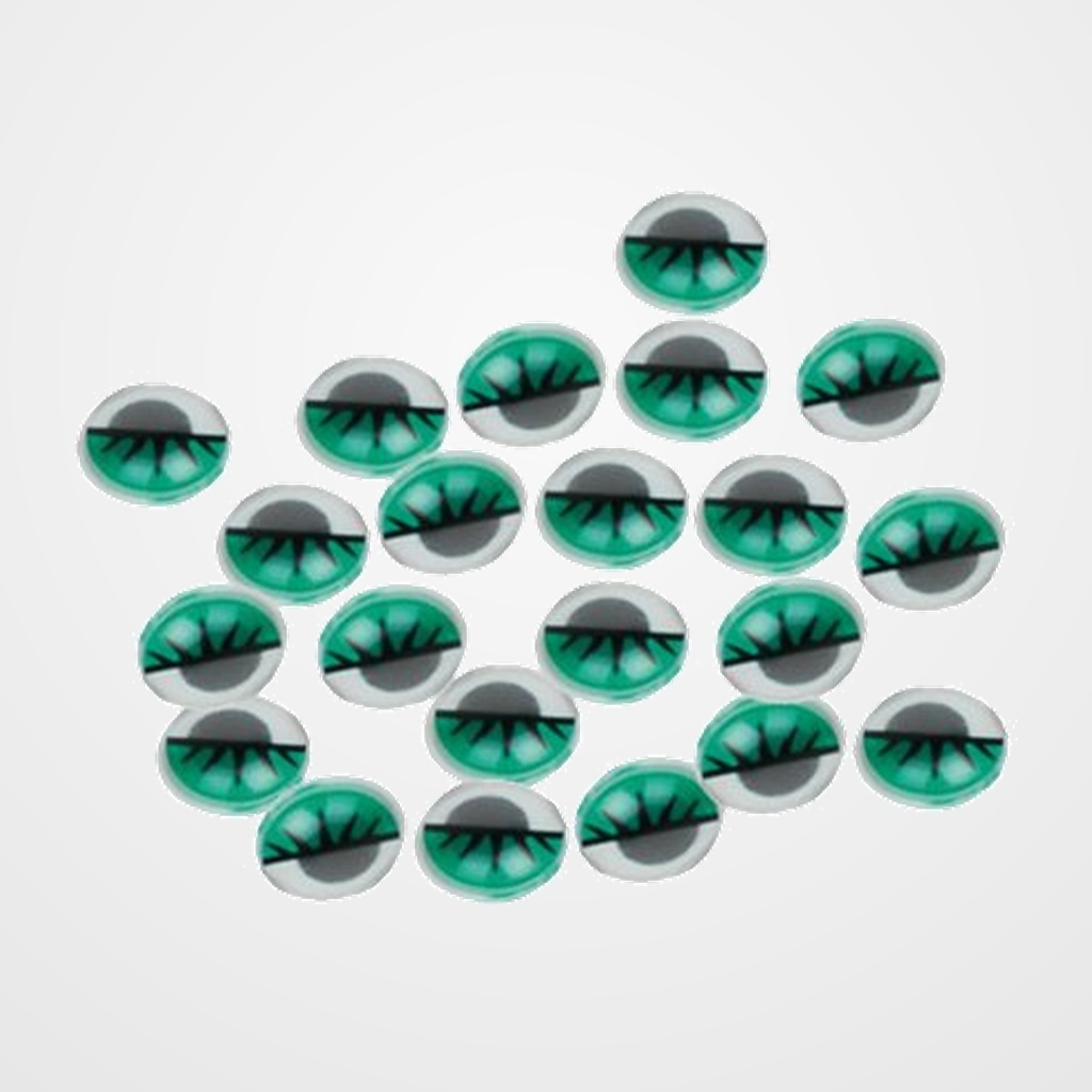 [25208643] OJOS MOVILES SMART VERDE 12 mm. PACK de 40