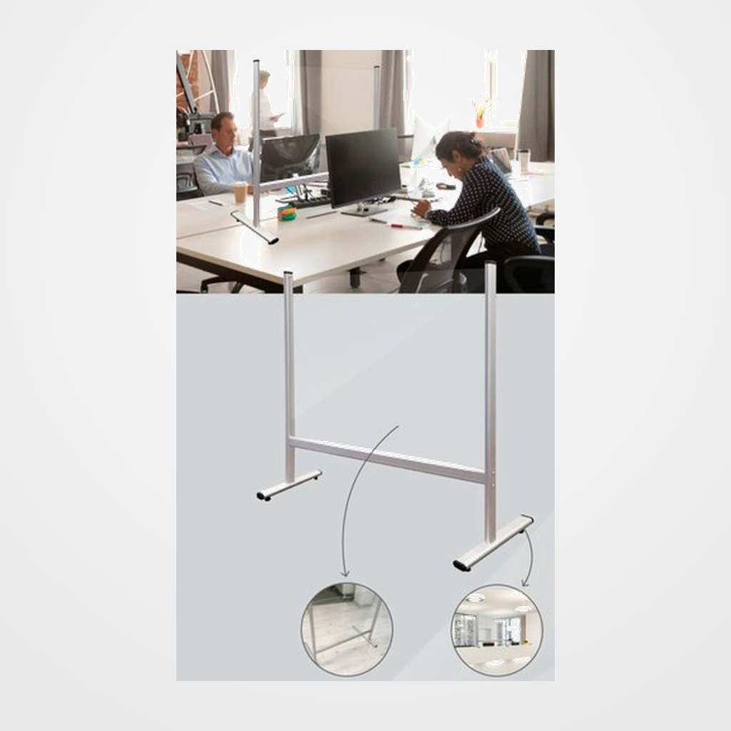 PANEL DE PROTECCION ROCADA SOBREMESA 40x65 ACRILICO TRANSPARENTE