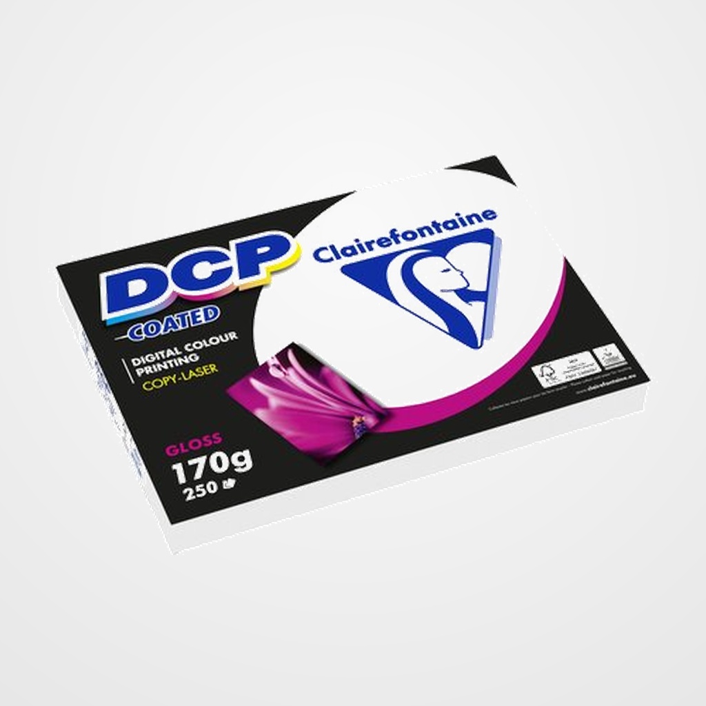 PAPEL A3 CLAIREFONTAINE DCP COUCHE GLOSS 170g 250h