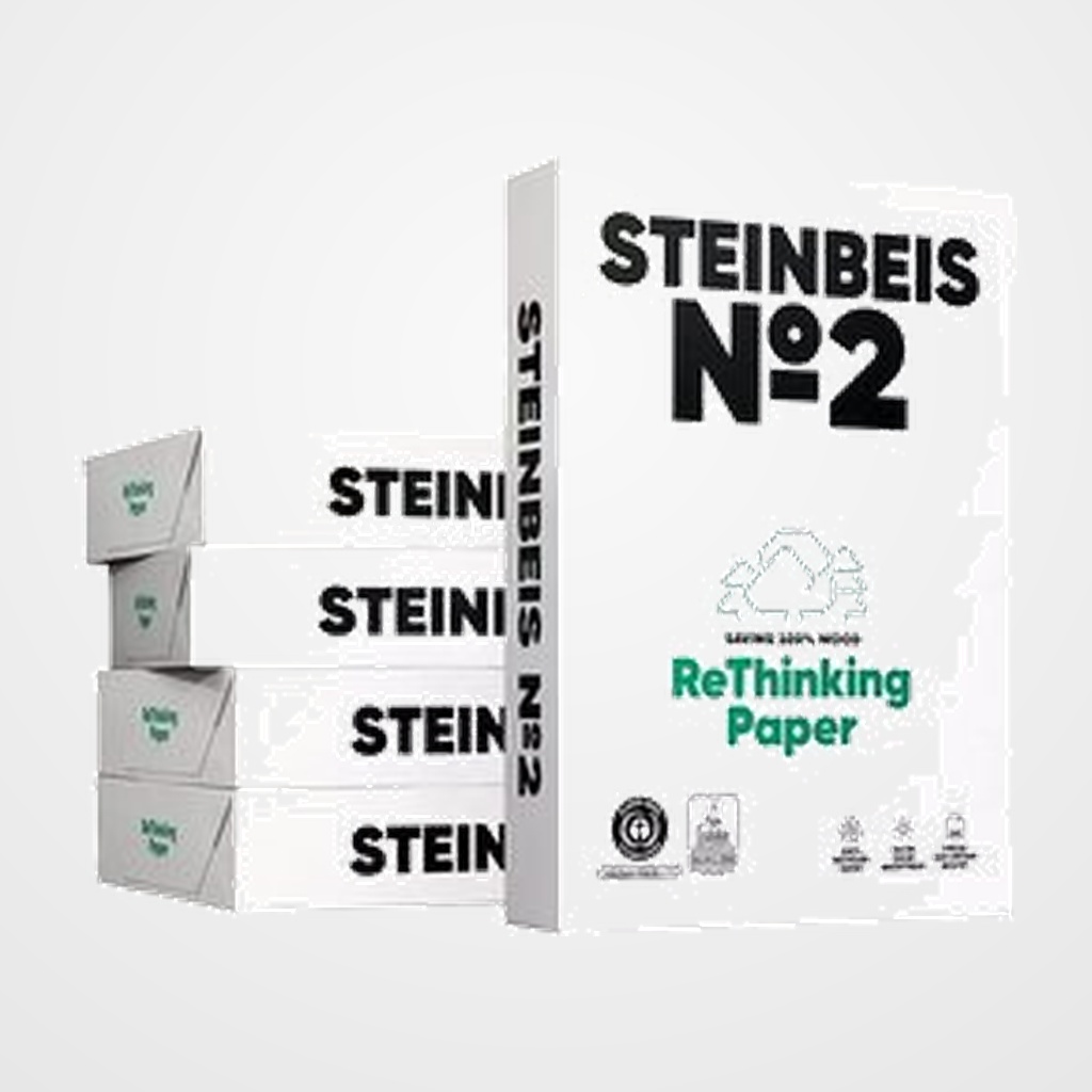PAPEL A3 STEINBEIS Nº2 80g 500h 100% RECICLADO