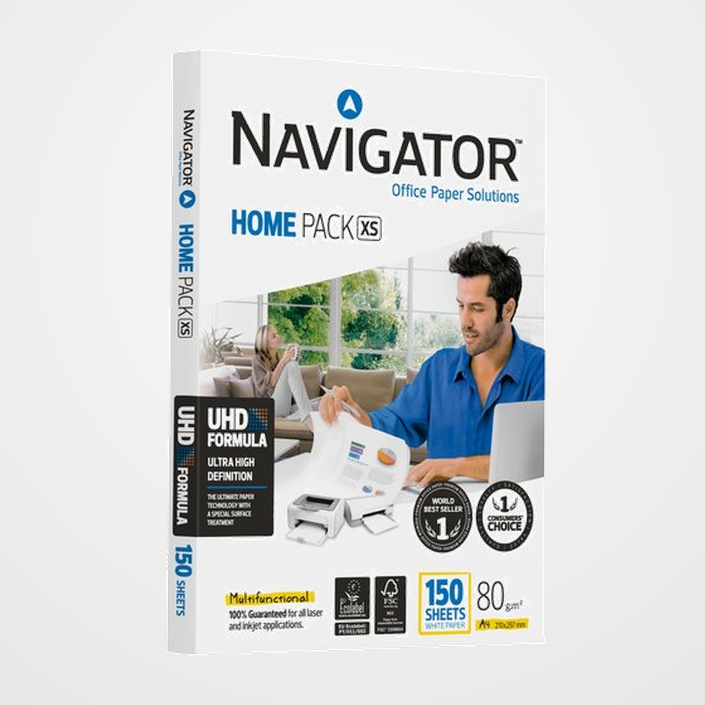 PAPEL A4 NAVIGATOR  80g 150h HOME PACK