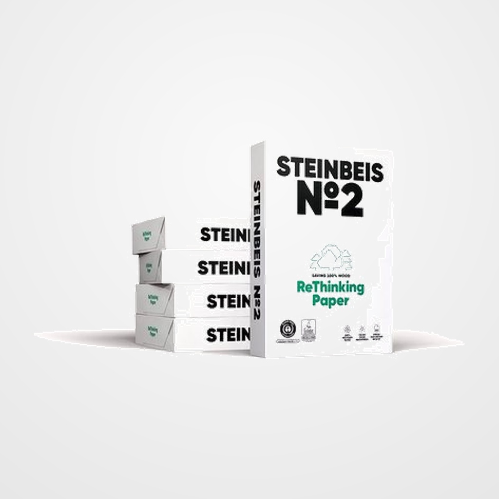 PAPEL A4 STEINBEIS Nº2 80g 500h 100% RECICLADO