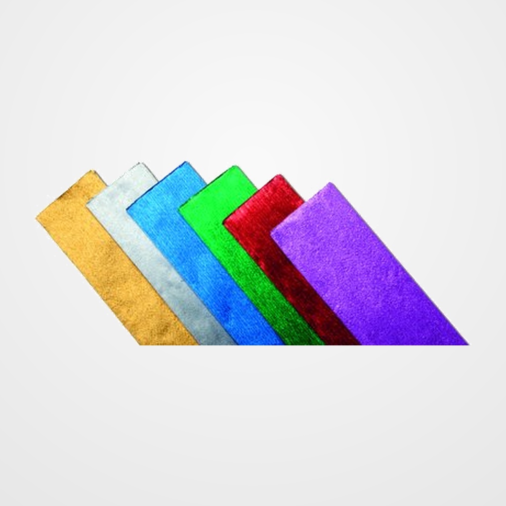 PAPEL CREPE (PINOCHO) SADIPAL ALUMINIO 0,5x2,5 m PLATA