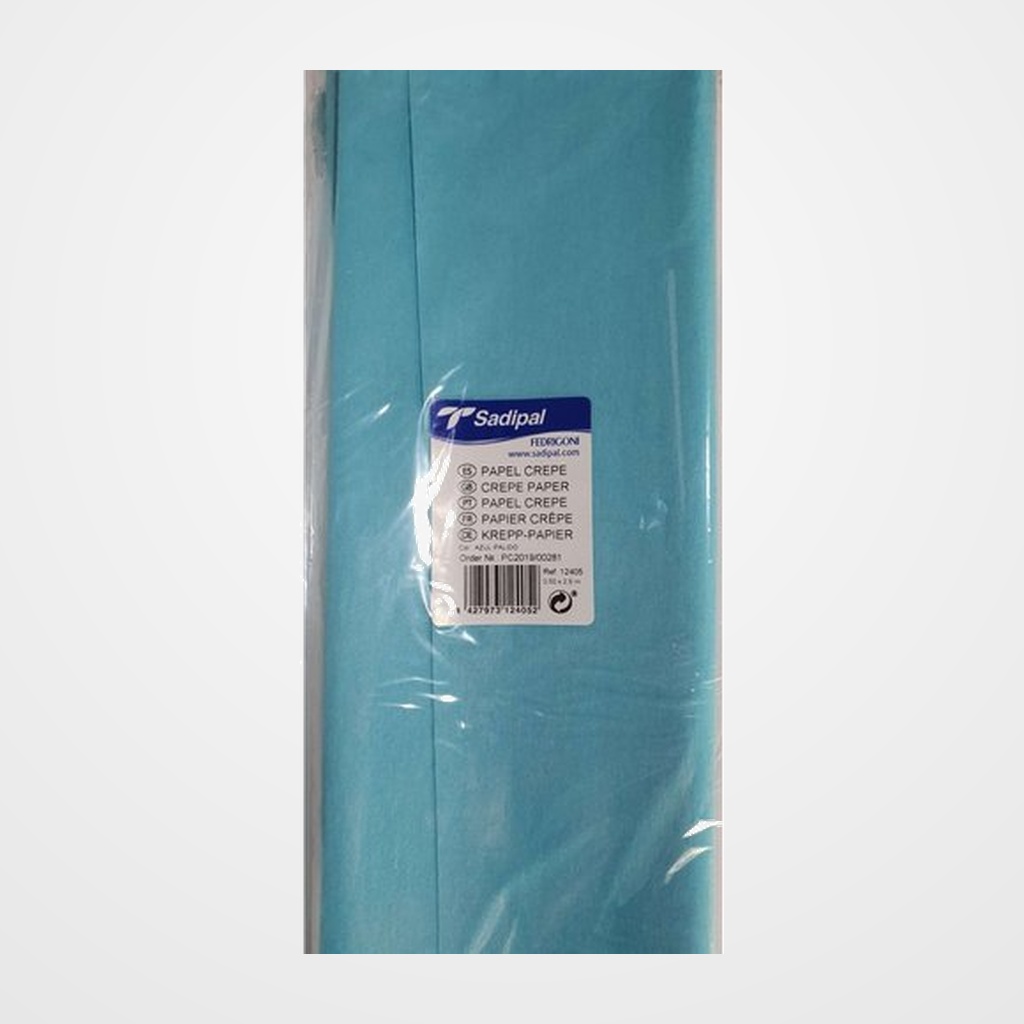 PAPEL CREPE (PINOCHO) SADIPAL 0,5x2,5 m AZUL PALIDO