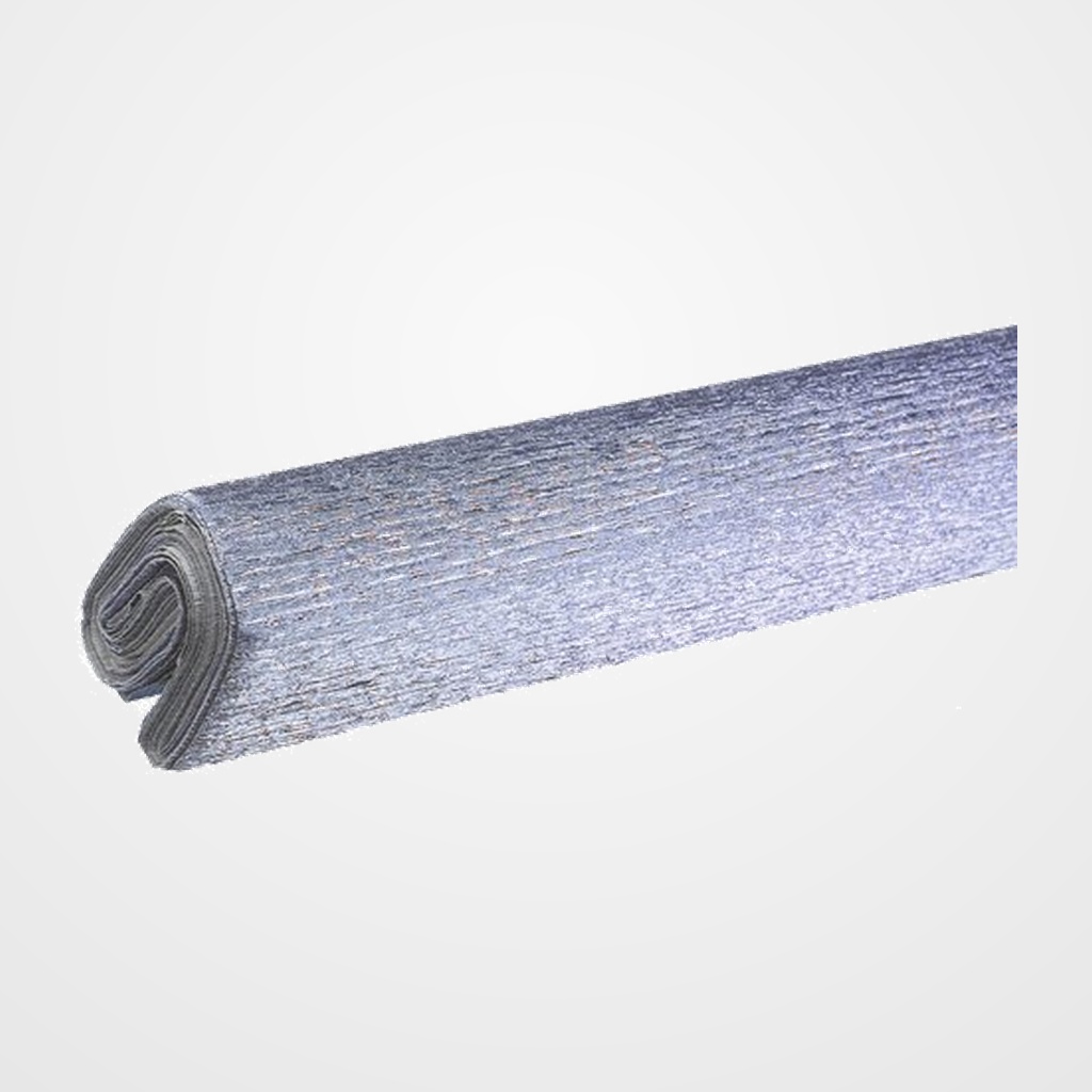 PAPEL CREPE (PINOCHO) SPAPER METAL 0,5x2,5 m PLATA
