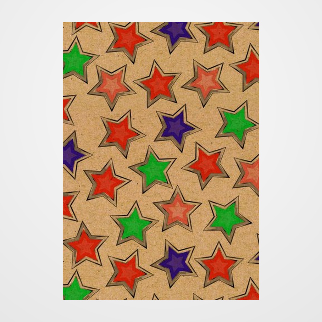 PAPEL de REGALO BOBINA BASIKA 62 cm x 80 m (4 Kg aprox.) TODO AÑO (TA2203-KD 62 CM)