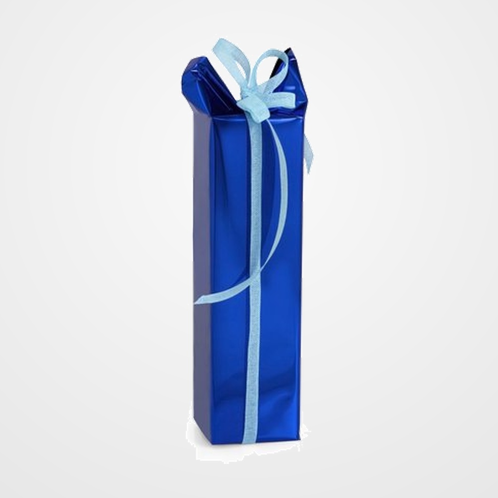 PAPEL de REGALO BOBINA COLIBRI 30 cm x 30 m SIMPLE AZUL MATE