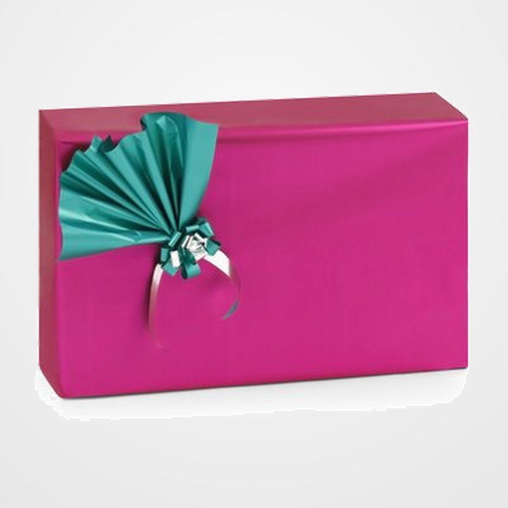 PAPEL de REGALO BOBINA COLIBRI 30 cm x 30 m SIMPLE ROSA MATE
