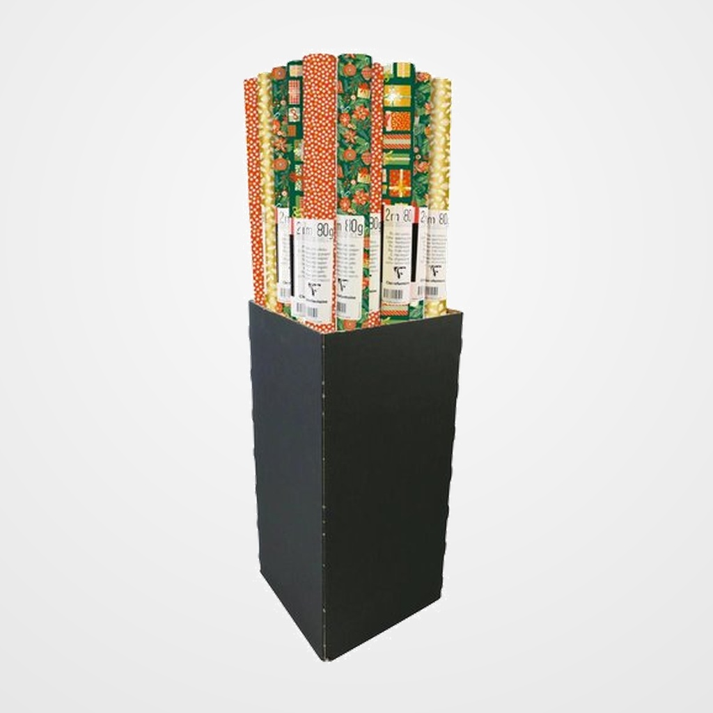 PAPEL de REGALO ROLLO CLAIREFONTAINE 0,7x2 m (CAJA de 30) EXCELLIA NAVIDAD DULCE