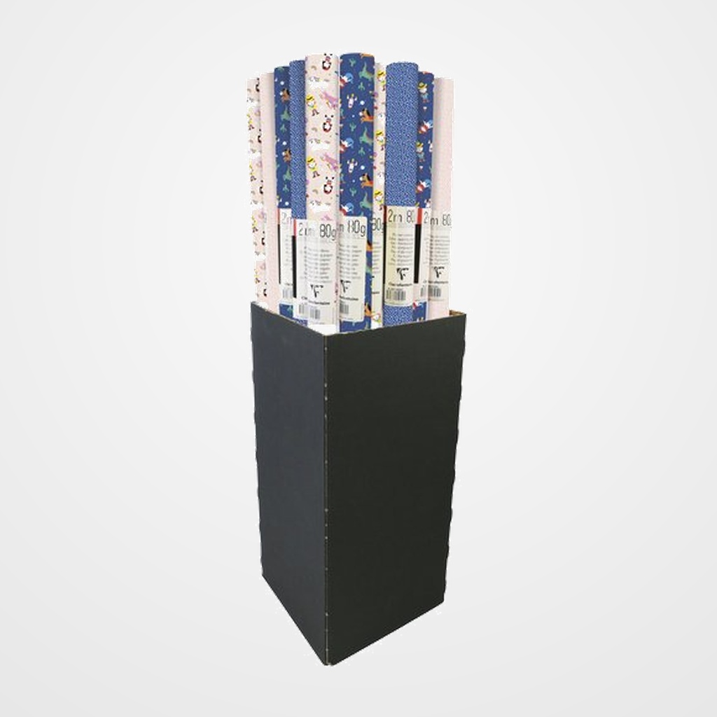 PAPEL de REGALO ROLLO CLAIREFONTAINE 0,7x2 m (CAJA de 30) EXCELLIA TODO AÑO HEROS DE MON ENFANCE