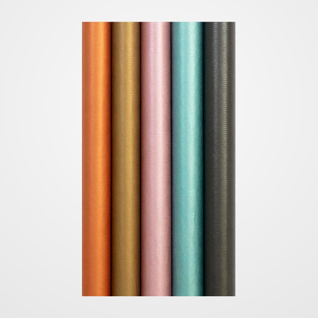 PAPEL de REGALO ROLLO CLAIREFONTAINE 0,7x2 m (CAJA de 30) KRAFT TODO AÑO NACAR SURTIDO