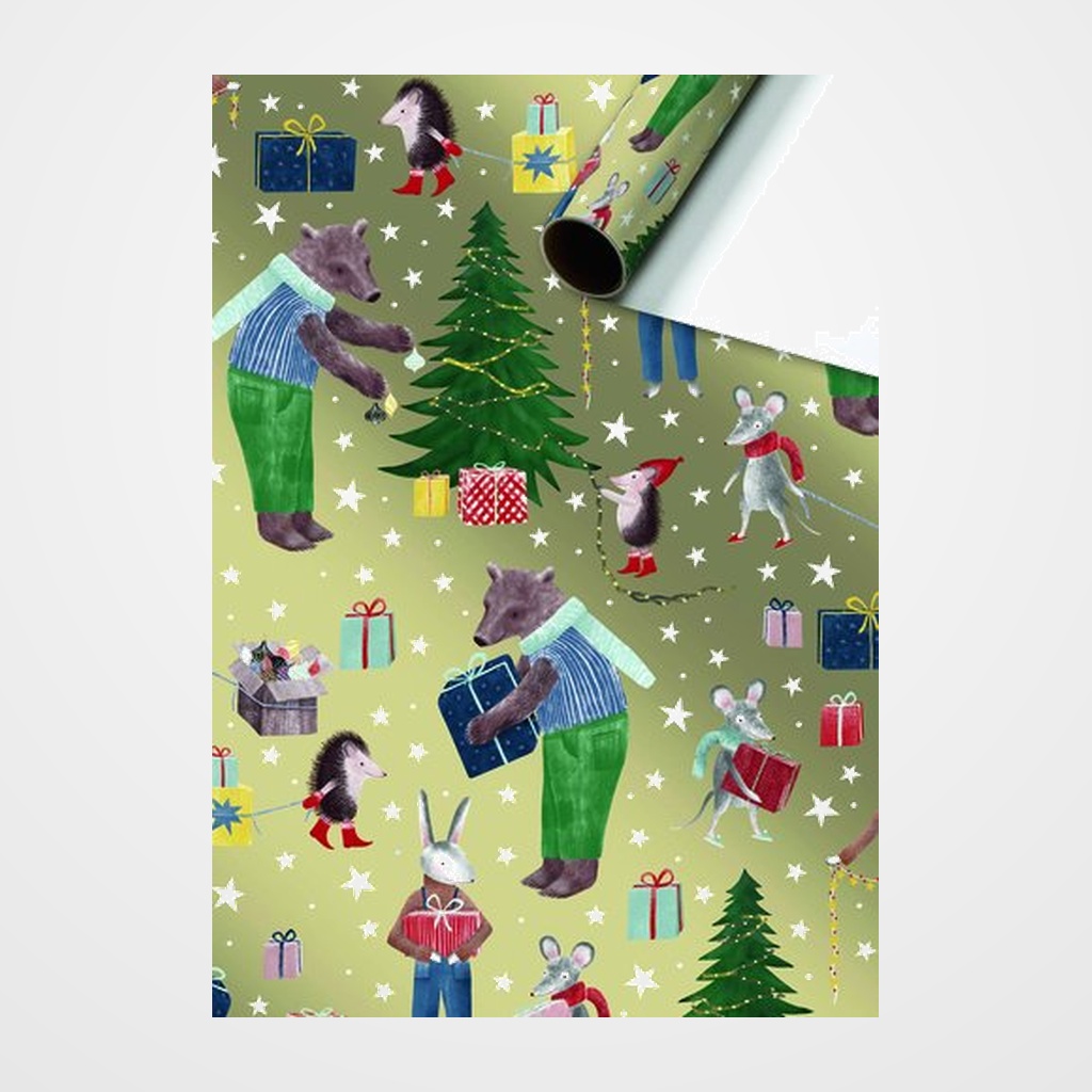 PAPEL de REGALO ROLLO STEWO 0,7x1,5 m NAVIDAD MELIN