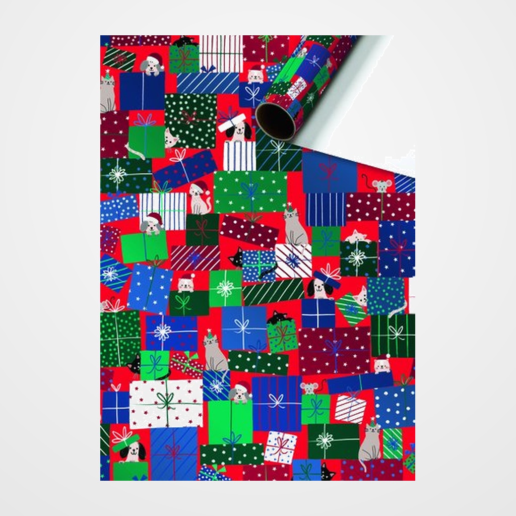 PAPEL de REGALO ROLLO STEWO 0,7x2 m NAVIDAD TALY