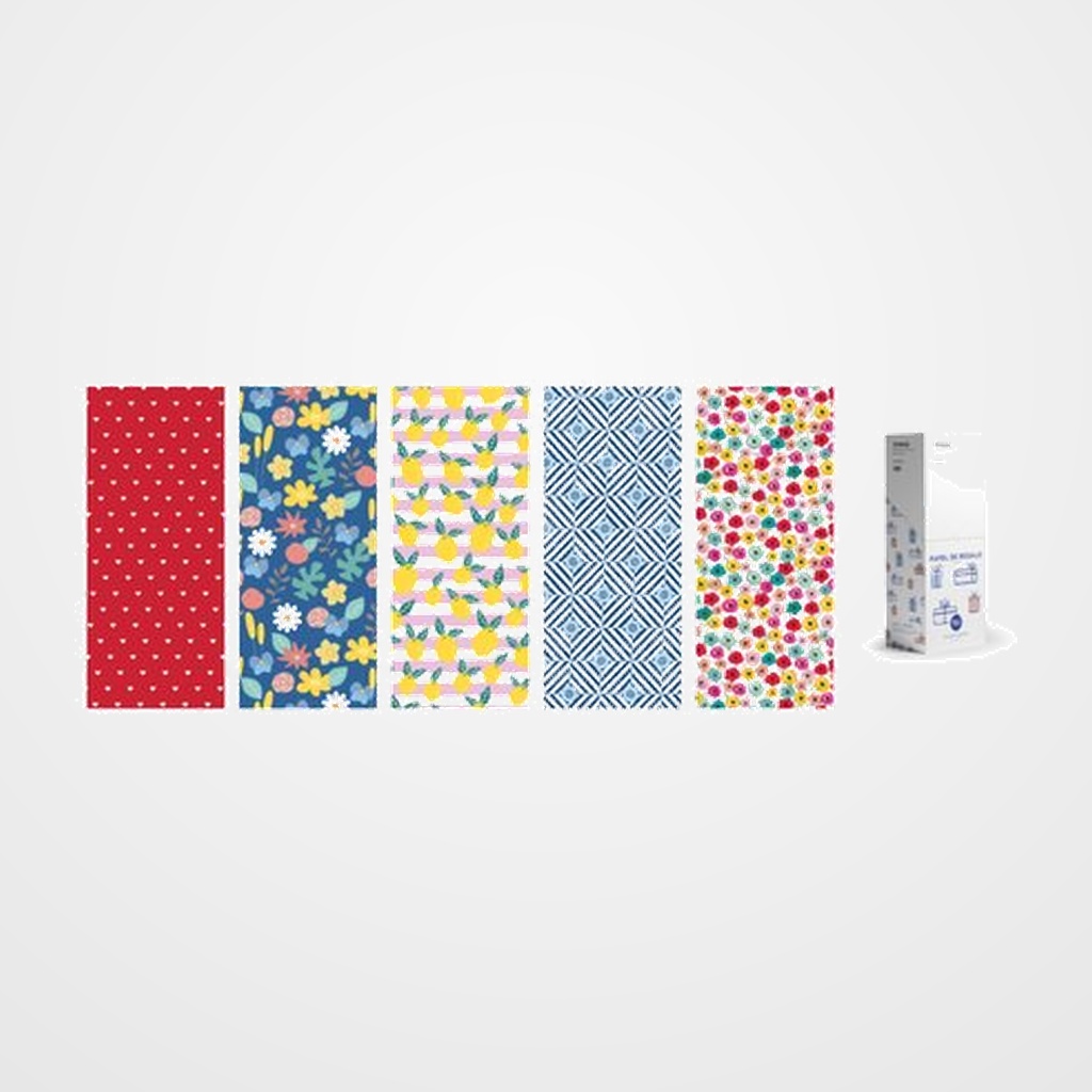PAPEL de REGALO ROLLO WONDER WRAPPER 0,7x2 m (CAJA de 50) TODO AÑO