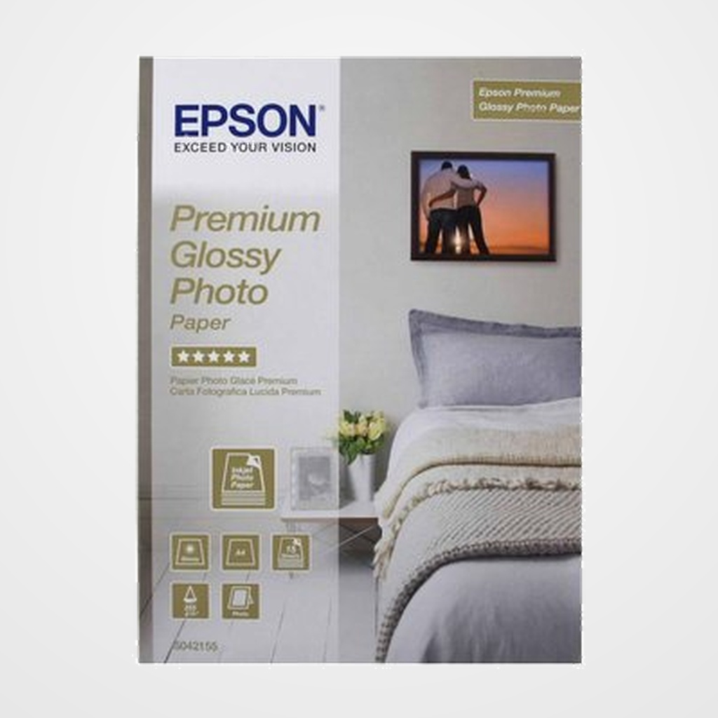 PAPEL EPSON GLOSSY PHOTO A4 255 Gr. 15 Hj.