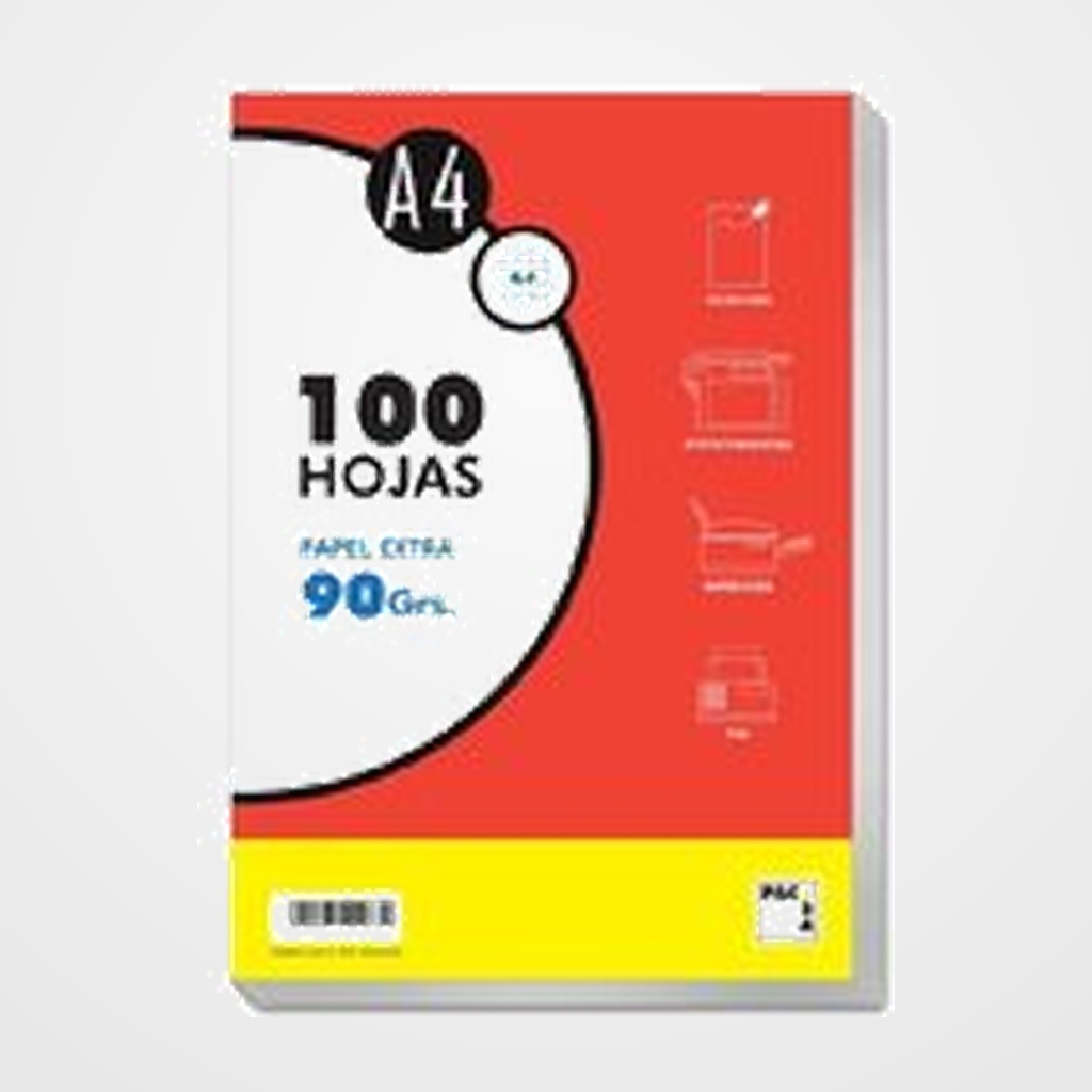 PAPEL PACSA A4 100h 90g CUADRIC.4x4