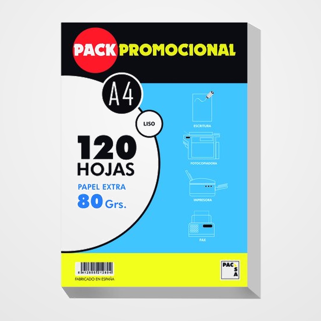 PAPEL PACSA A4 120h 80g LISO