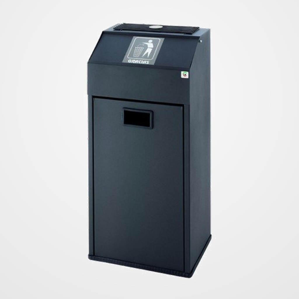 PAPELERA CENICERO CILINDRO B-63 METALICA