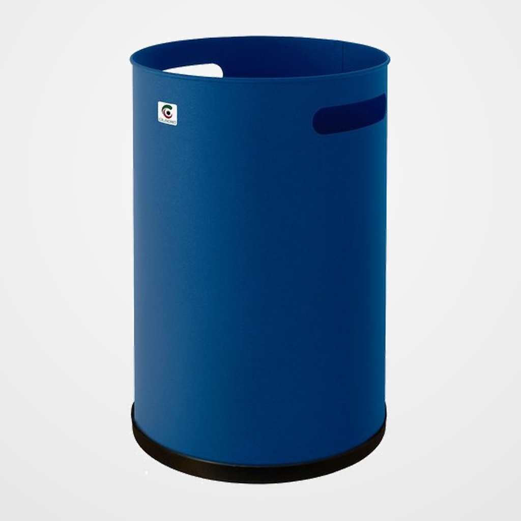 PAPELERA METALICA CILINDRO P-21 (25 Ø x 37cm) 18 LITROS AZUL