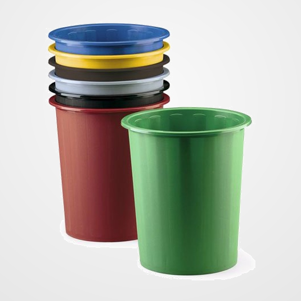 [14401335] PAPELERA PLASTICO CERRADA FAIBO 14 L AZUL