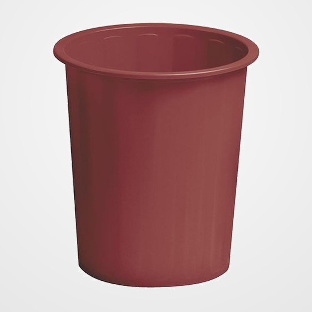 PAPELERA PLASTICO CERRADA FAIBO 14 L BURDEOS