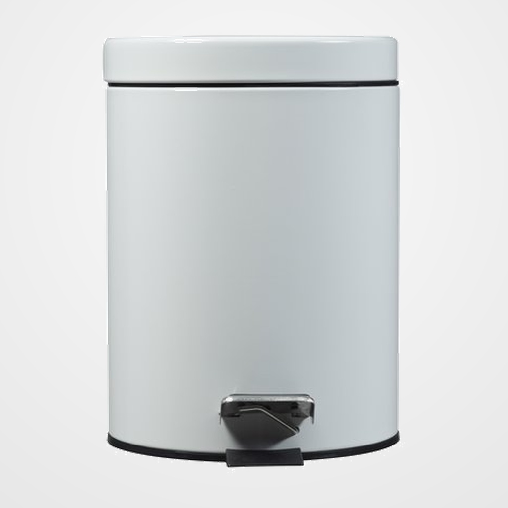 PAPELERA PLASTICO CON TAPA PEDAL CEP ROSSIGNOL PRO 90535 5 LITROS GRIS