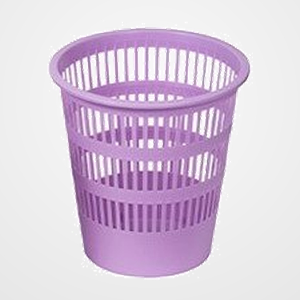 PAPELERA PLASTICO REJILLA FAIBO 12 L VIOLETA PASTEL