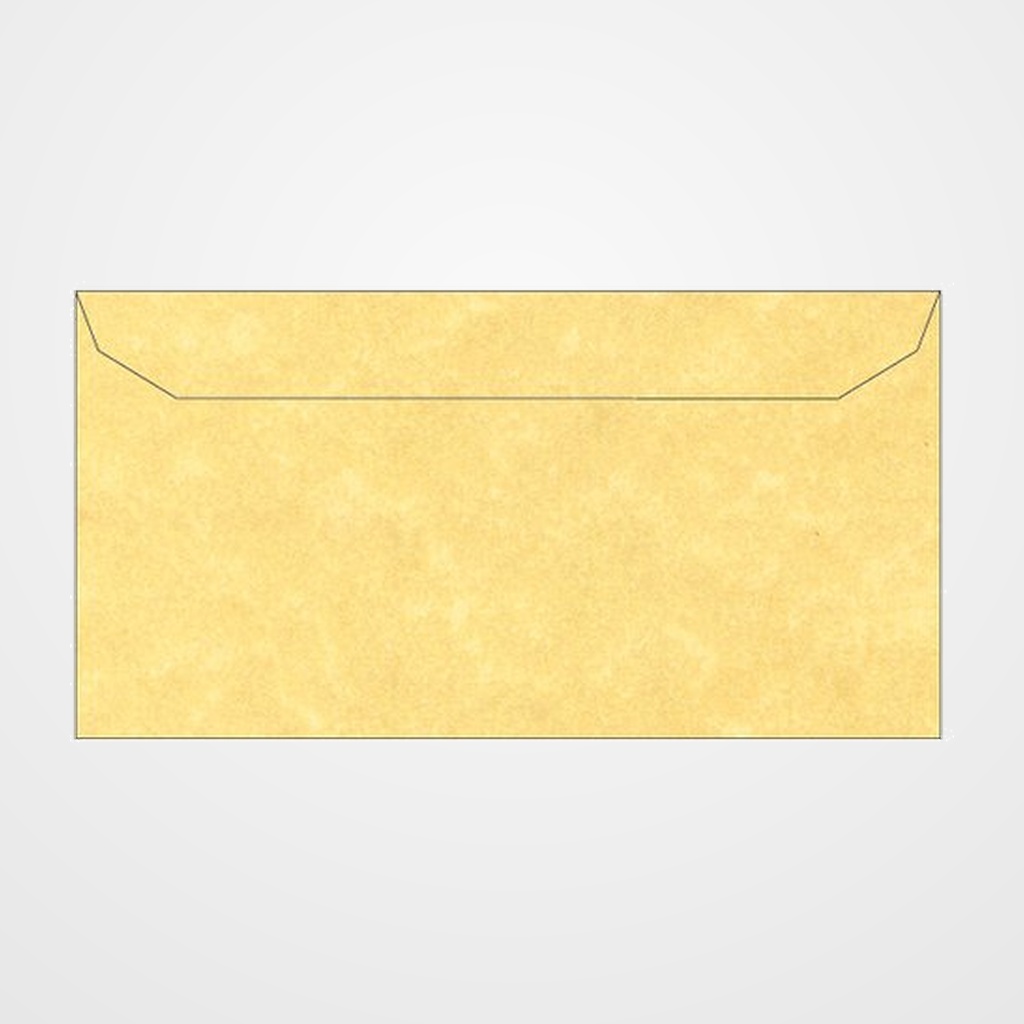 [26401408] PAQUETE de  5 SOBRES APLI 110x220  95g PERGAMINO DORADO