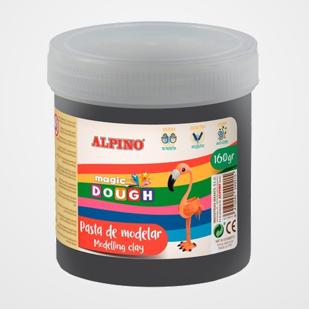 [25201090] PASTA MODELAR ALPINO MAGIC DOUGH 160 gr. NEGRO