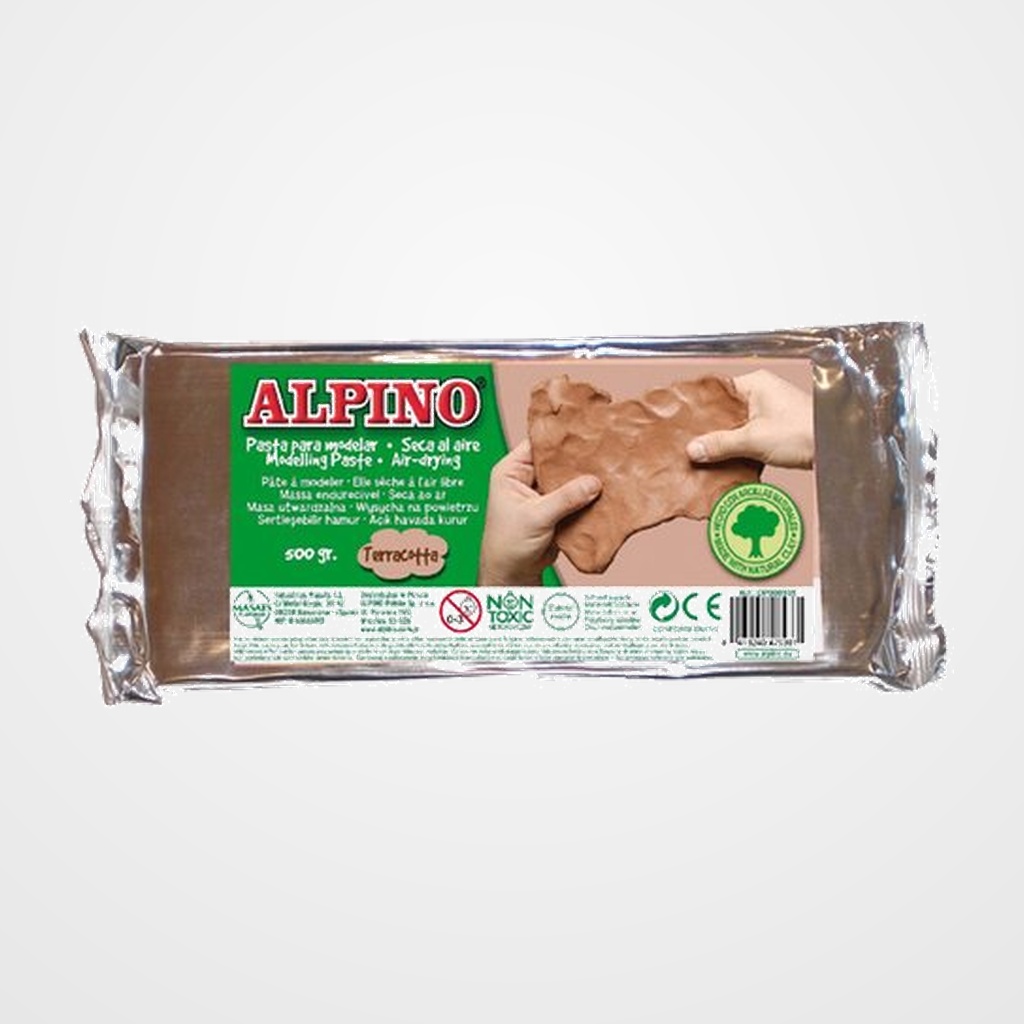PASTA MODELAR ALPINO 500 GR. TERRACOTA