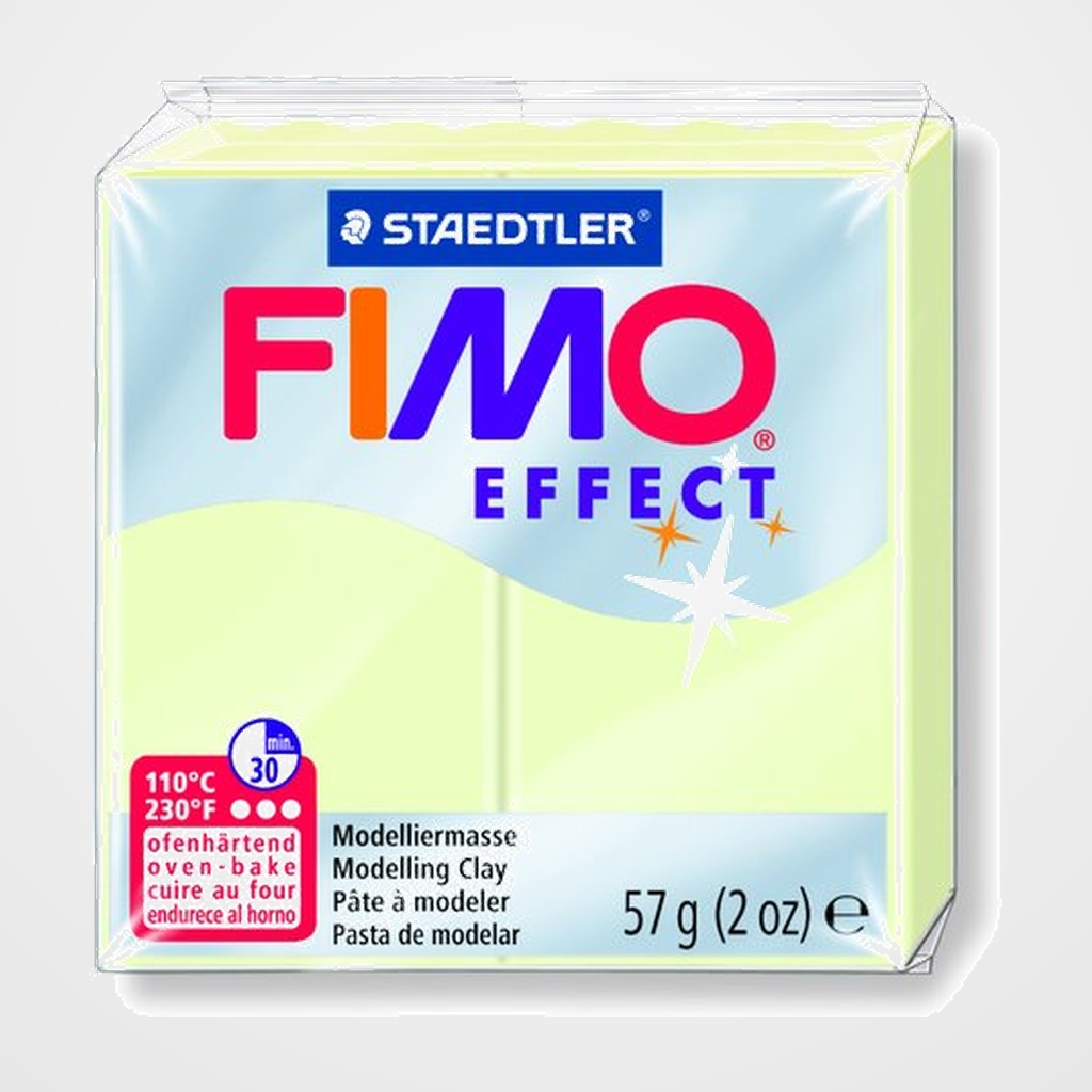 PASTA MODELAR FIMO EFFECT FOSFORESCENTE 57 GR.