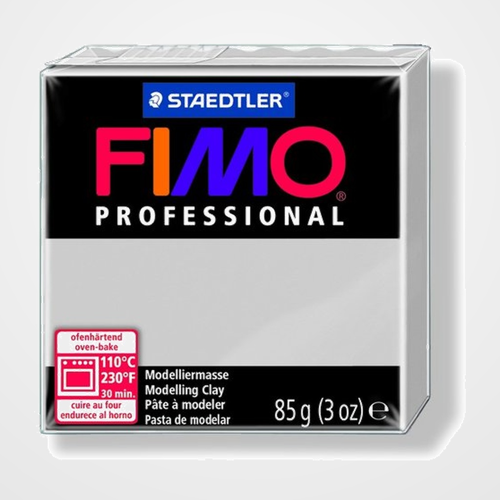 PASTA MODELAR FIMO PROFESSIONAL GRIS DELFIN 85 GR.