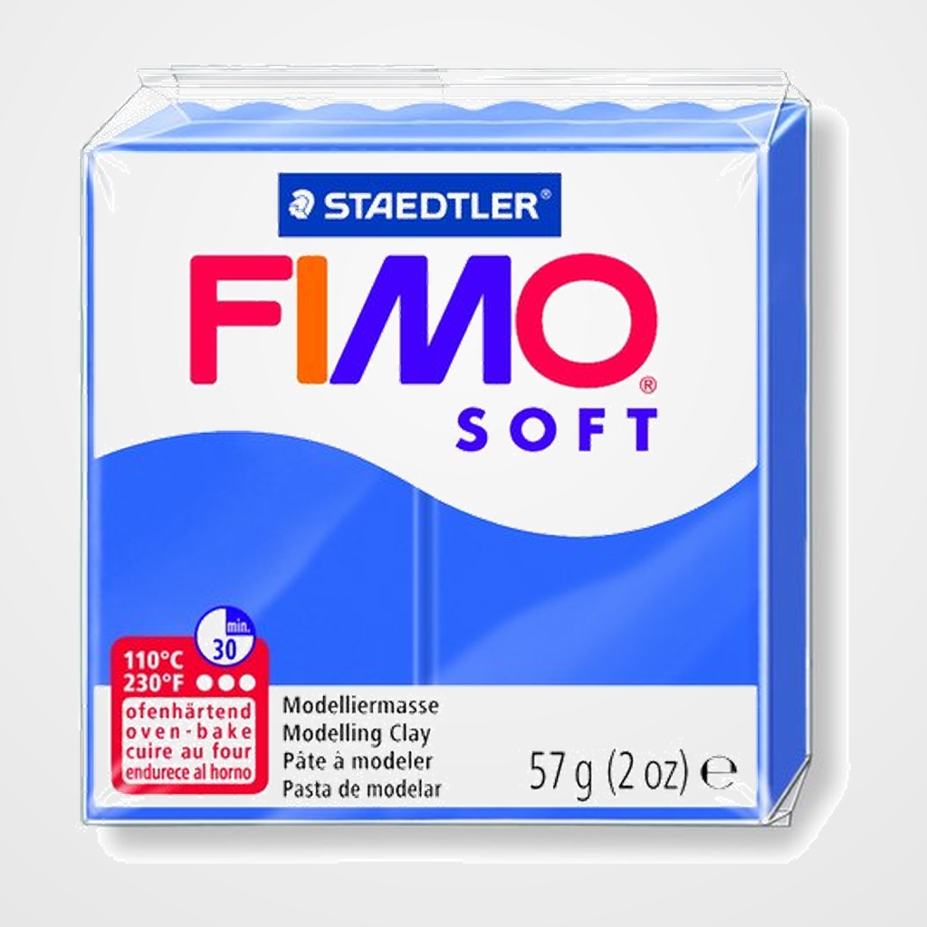 PASTA MODELAR FIMO SOFT AZUL BRILLANTE 57 GR.