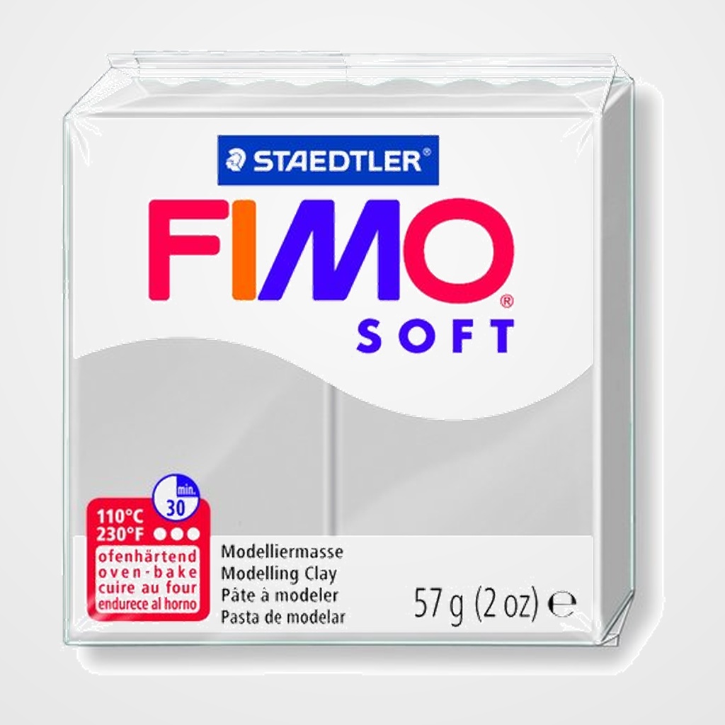 PASTA MODELAR FIMO SOFT GRIS DELFIN 57 GR.