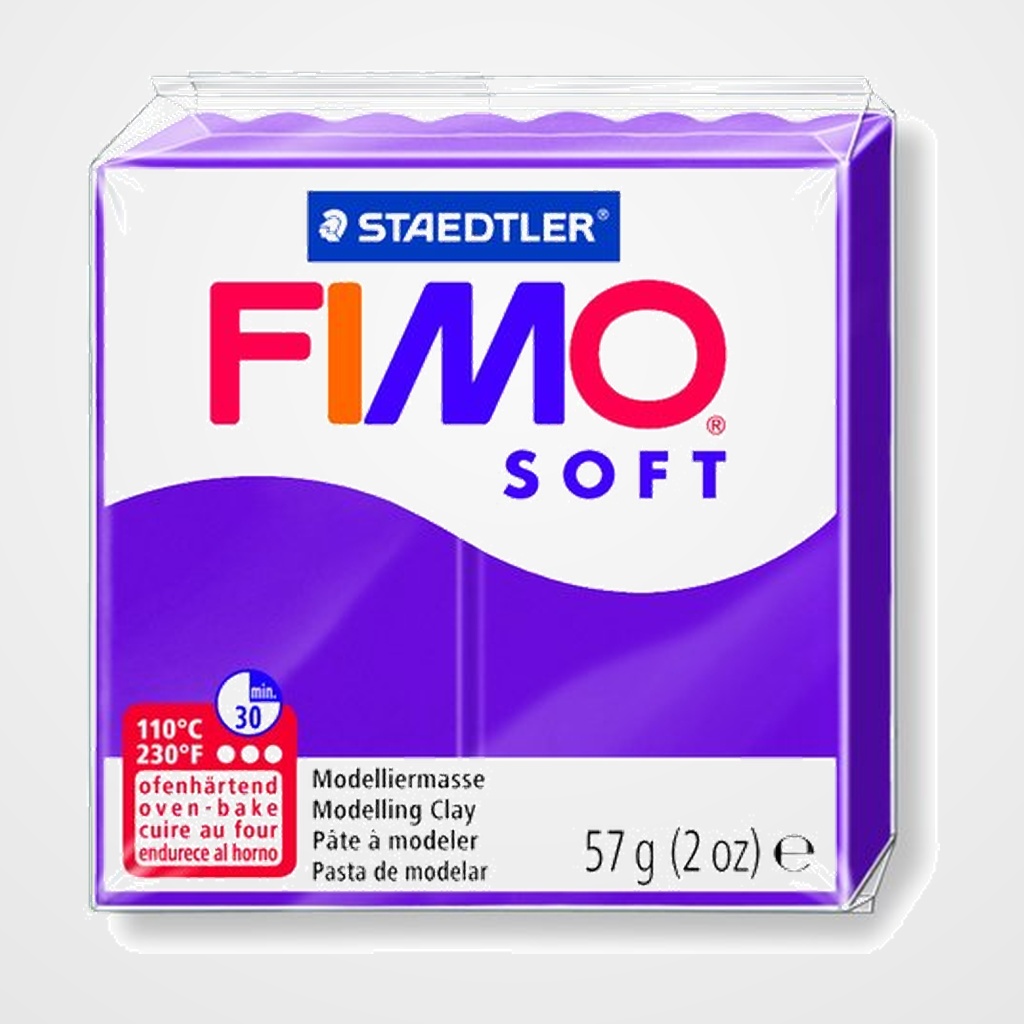 [24101199] PASTA MODELAR FIMO SOFT PURPURA 57 GR.