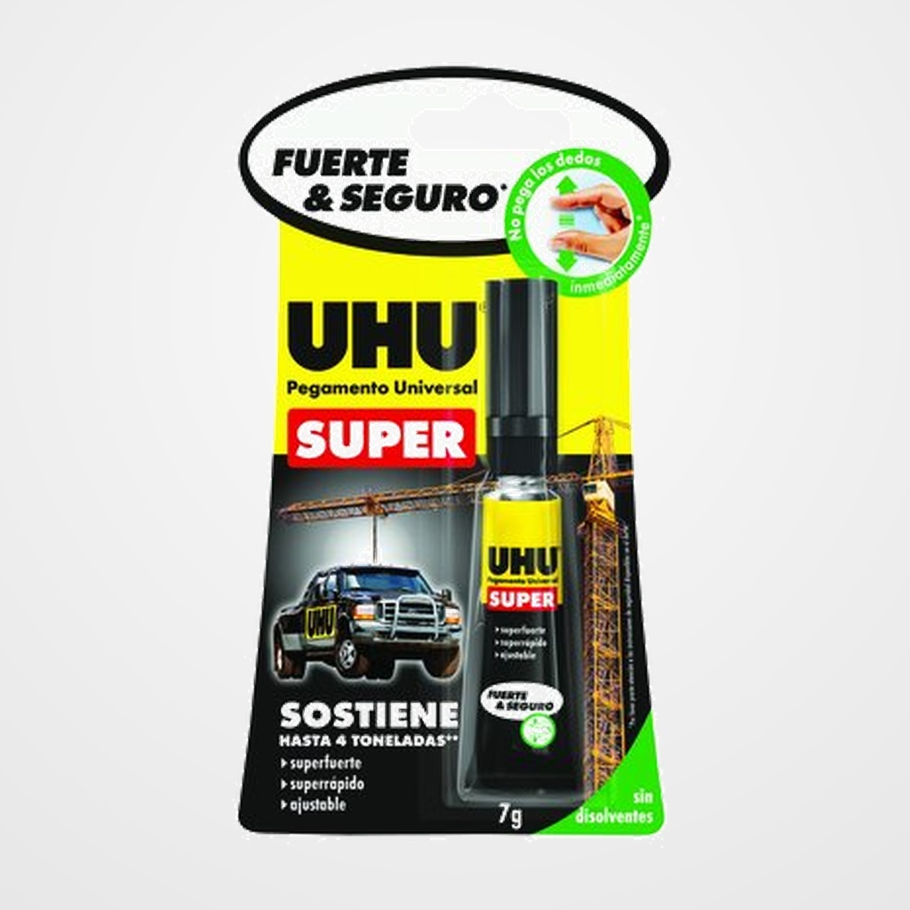 PEGAMENTO UNIVERSAL UHU SUPER STRONG&SAFE 7g