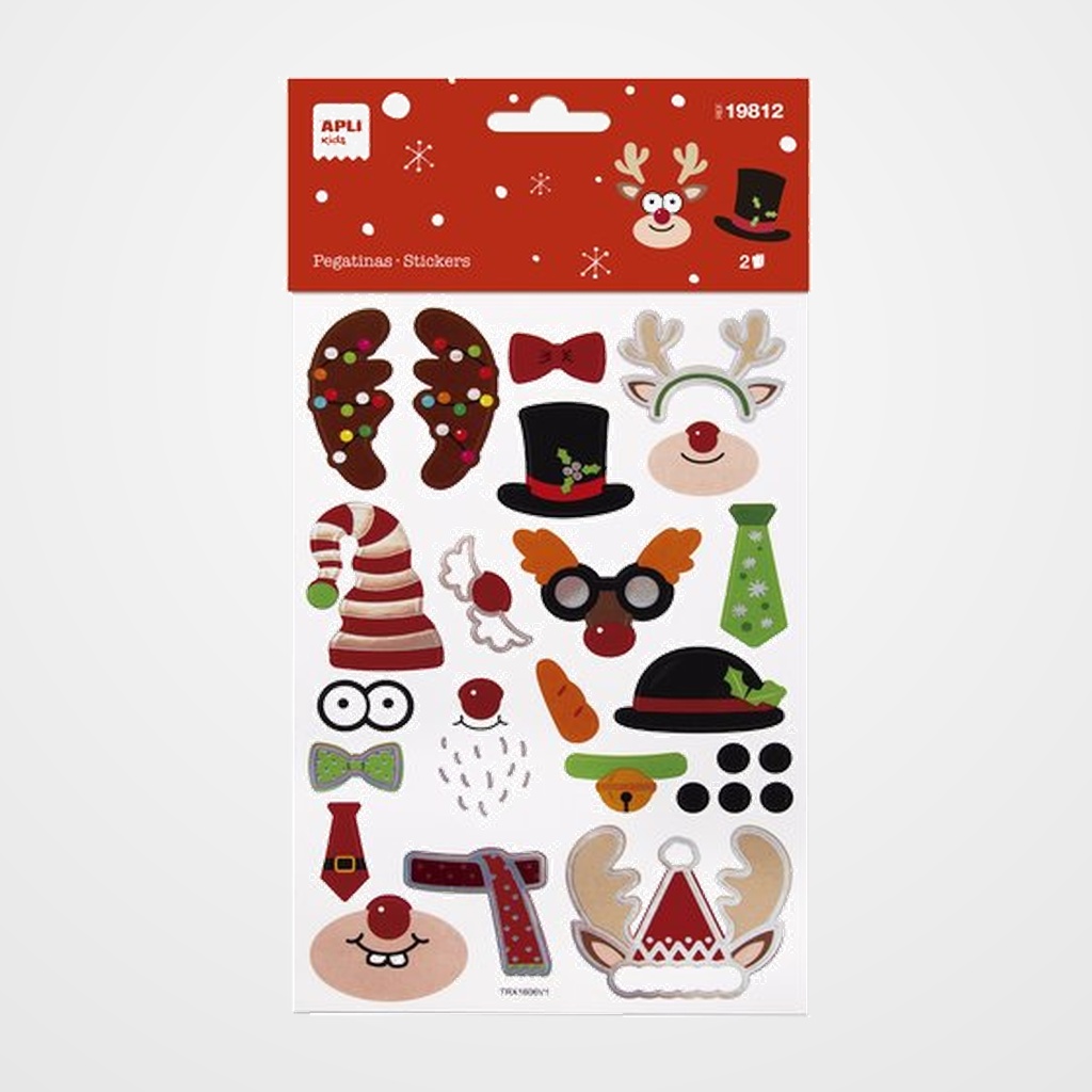 PEGATINAS APLI CONSTRUCCION NAVIDAD 1H