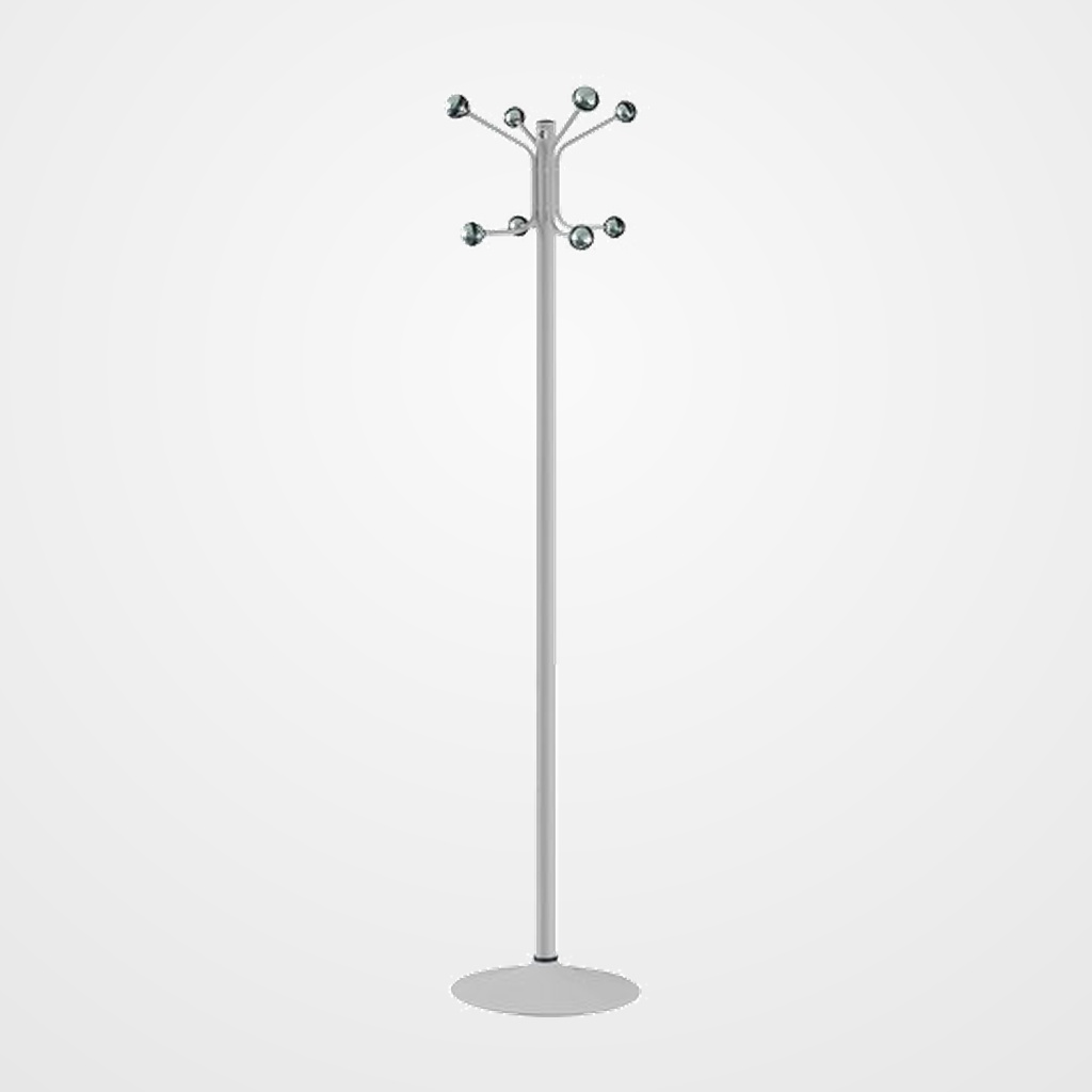 PERCHERO CILINDRO PIE METALICO H-12 8 BOLAS 175x37 9006