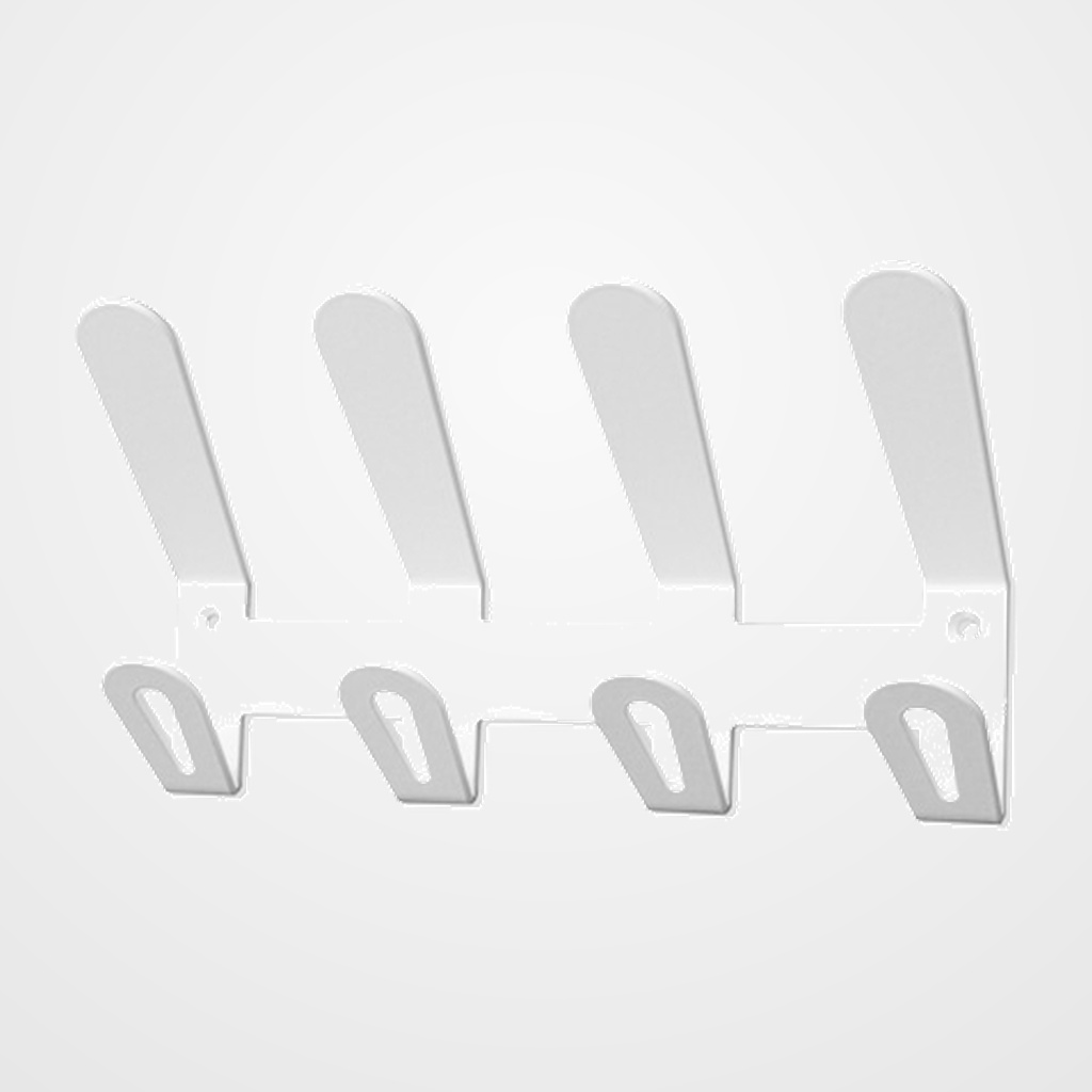[16201285] PERCHERO PARED EC/02 4 COLGADORES COLOR BLANCO