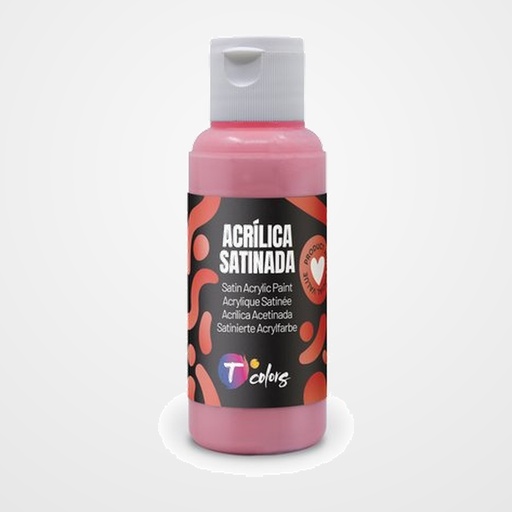 PINTURA ACRILICA TCOLORS 80 ml (botella) ROSA