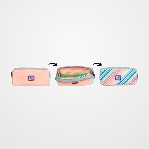 PORTATODO OXFORD KANGOO COLOR BLOCK REVERSIBLE