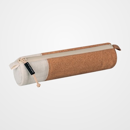 PORTATODO SMAEPP SOFT S REDONDO CORCHO/LINO MARRON