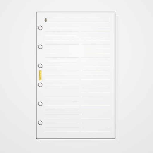 RECAMBIO AGENDA FINOCAM C354 CLASSIC 603 79x127 TELEF. 50h