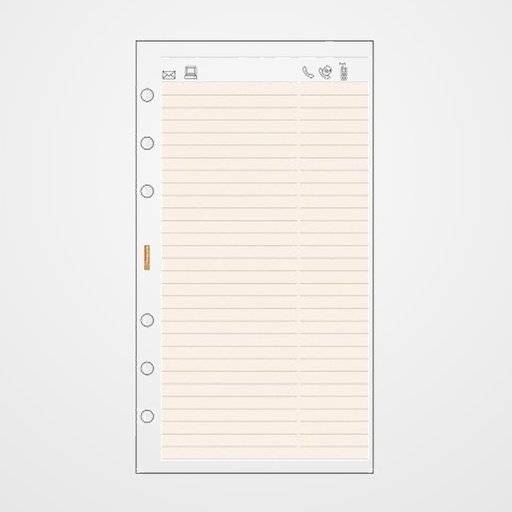 RECAMBIO AGENDA FINOCAM C952 CLASSIC 609 94x171 TELEFONOS 50h
