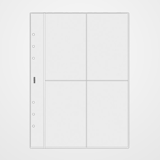 RECAMBIO AGENDA FINOCAM R1066 OPEN 1000 155x215 FUNDA para 4 TARJETAS 6 uds.