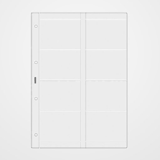 RECAMBIO AGENDA FINOCAM R4066 OPEN 4000 210x297 FUNDA para 8 TARJETAS 6 uds.