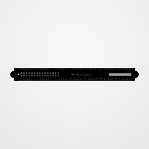 REGLA FABER-CASTELL DOTS 30 CM. NEGRO
