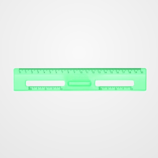 REGLA MILAN NEW LOOK 20 CMS VERDE
