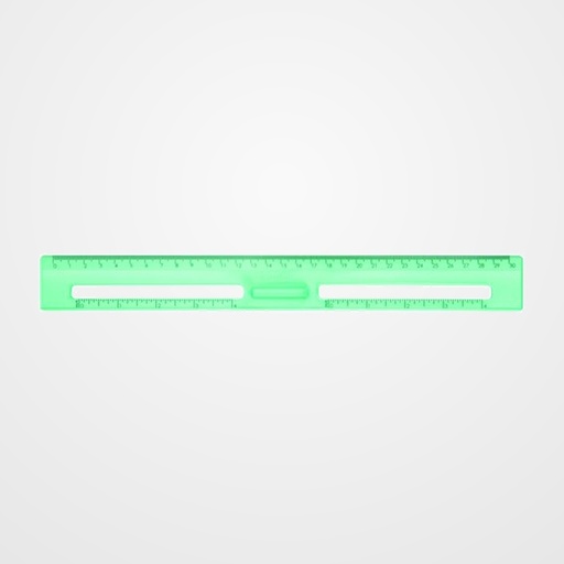 REGLA MILAN NEW LOOK 30 CMS VERDE